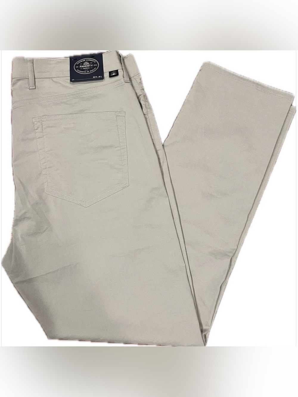 Faherty Reserve Movement™ 5-Pocket Pant - Sage Green NWT